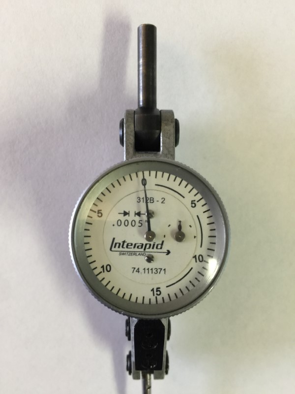 INTERAPID 312B2 .0005" DIAL TEST INDICATOR Very Good Buya