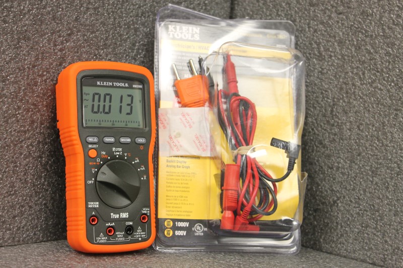KLEIN TOOLS ELECTRICIAN'S / HVAC TRMS MULTIMETER (MM2000) Like New Buya