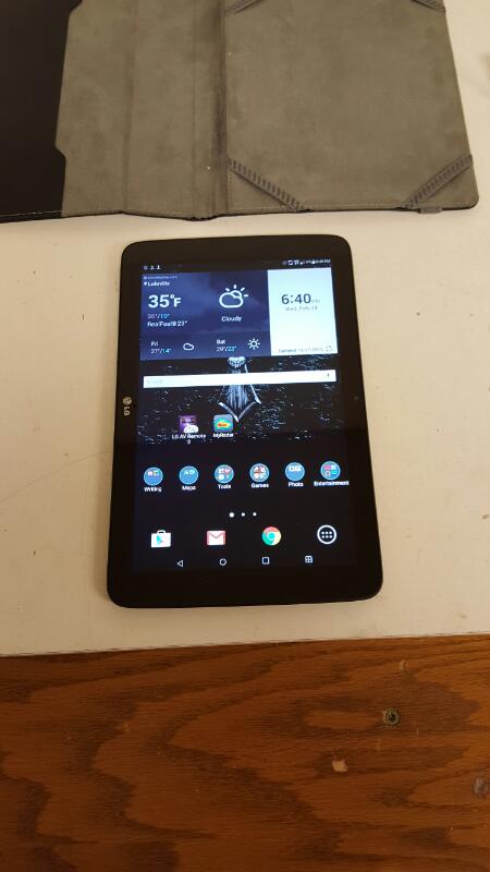 LG VK700 G Pad ,10.1, 16GB, Verizon, Touch Screen Tablet - Black Very