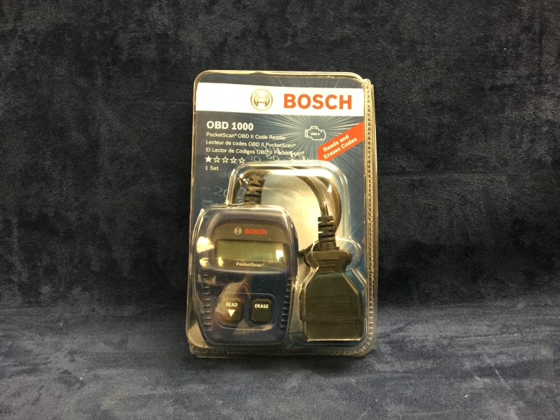 BOSCH OBD 1000 POCKET SCAN OBD II CODE READER, READS & ERASES CODES