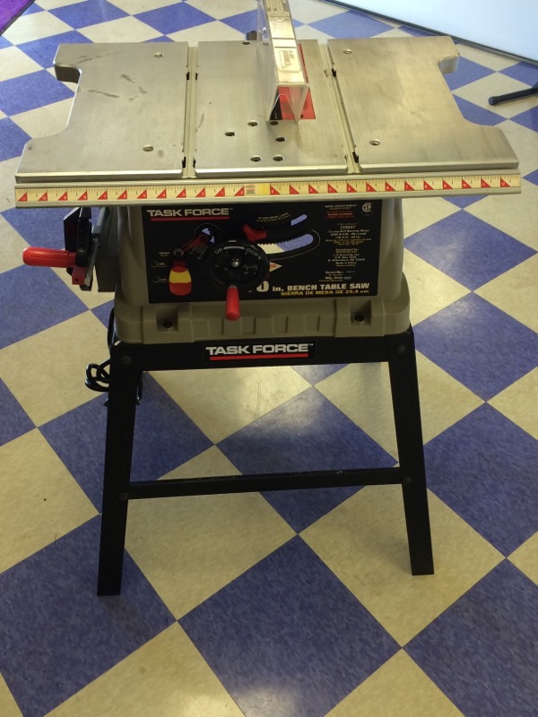 Task Force 10" Bench Table Saw Very Good Buya