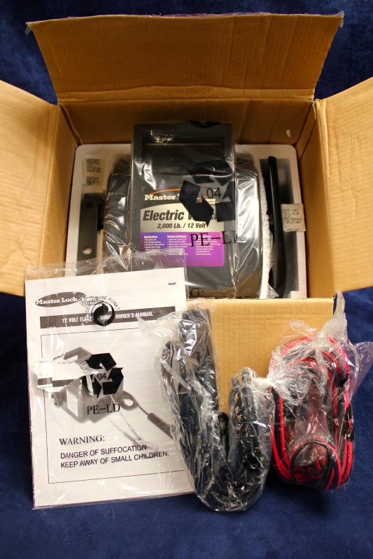 Master Lock 12Volt DC Portable Winch Model 2953AT Like New Buya