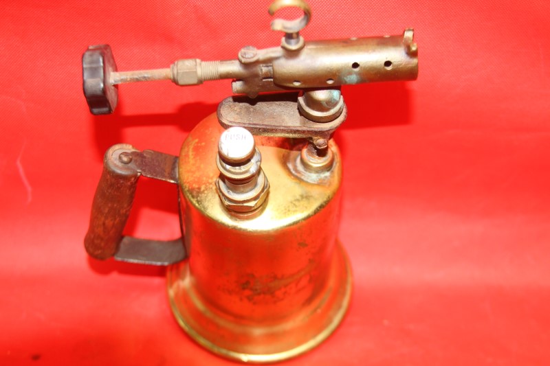 CLAYTON & LAMBERT MFG CO LARGE ANTIQUE GASOLINE BLOWTORCH GAS BLOW