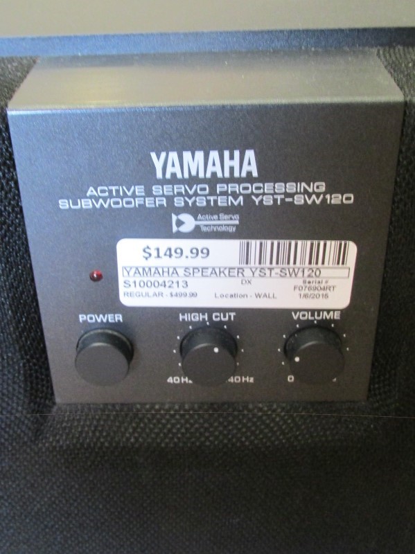 YAMAHA Speakers/Subwoofer YSTSW120 Good Buya
