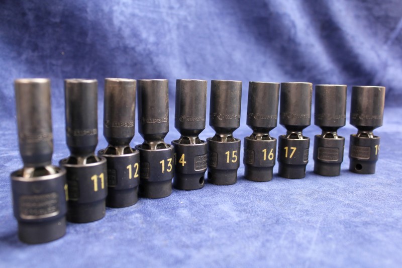 MATCO Tools DEEP Impact Flex Swivel 6pt METRIC 10pc Socket Set Like New