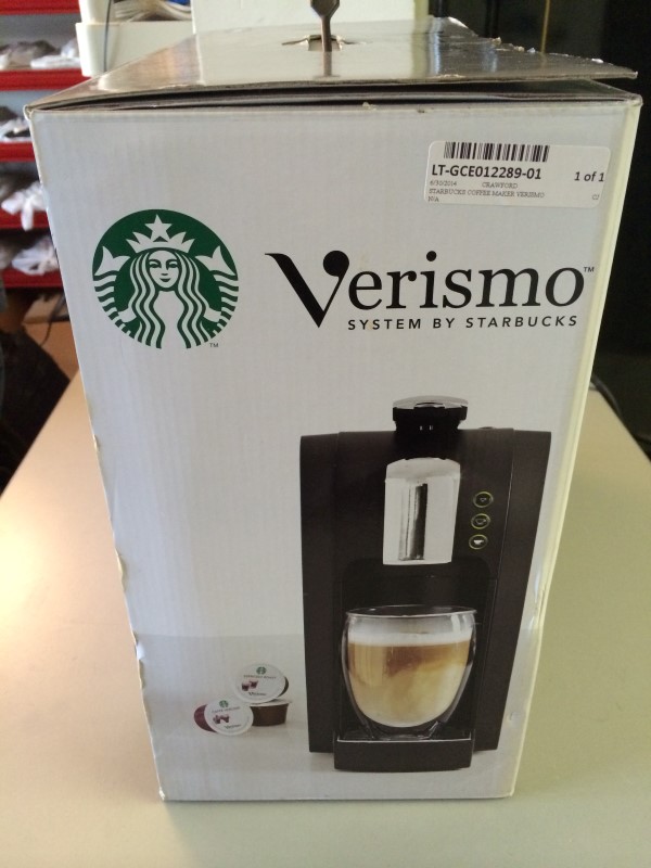 STARBUCKS VERISMO 580 SINGLE-CUP / POD COFFEE MAKER NEW ...