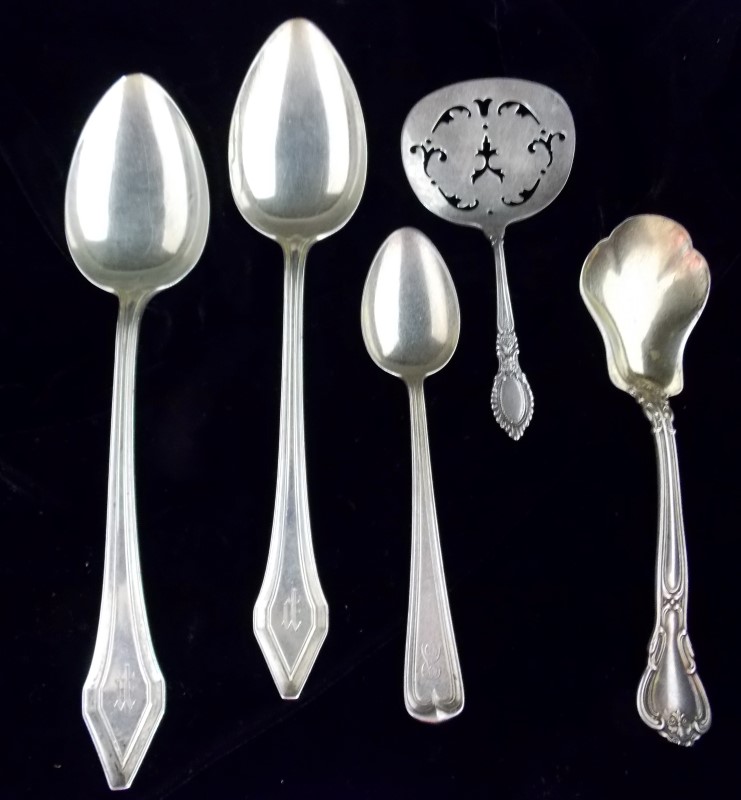 VINTAGE STERLING SILVER FLATWARE SERVING UTENSILS Good Buya