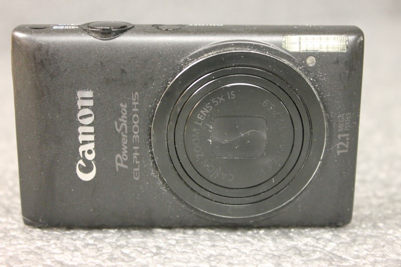 CANON POWERSHOT ELPH 300 HS 12.1 MP DIGITAL CAMERA (BLACK) Acceptable Buya