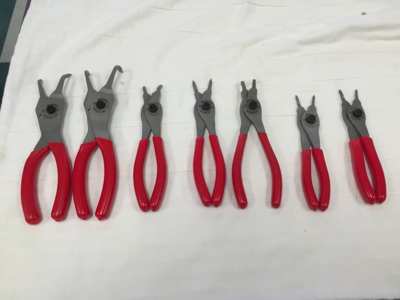 SNAP ON SNAP RING PLIERS 7 PIECE SET SRPC107 Very Good Buya