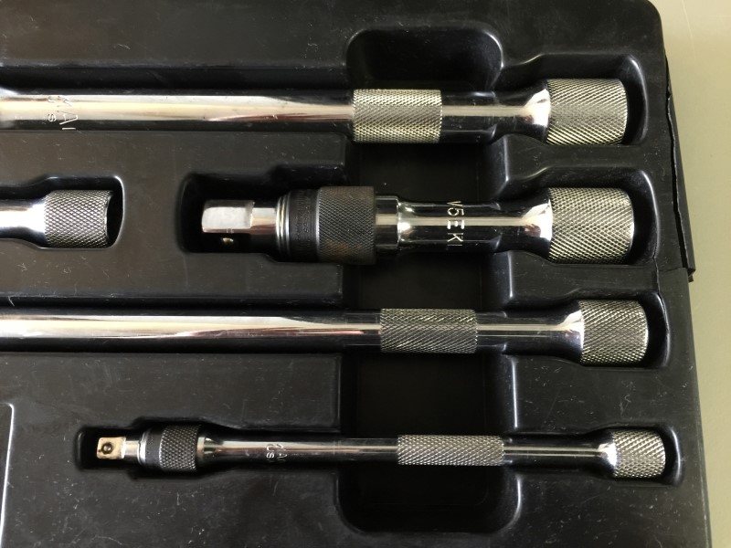 MAC TOOLS 6PC COMBO DRIVE LOCKING EXTENSION SET 1/4", 3/8", 1/2" Very