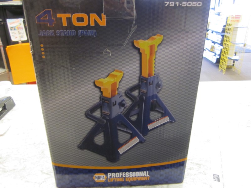 NAPA 4 TON JACK STANDS 7915050 Like New Buya