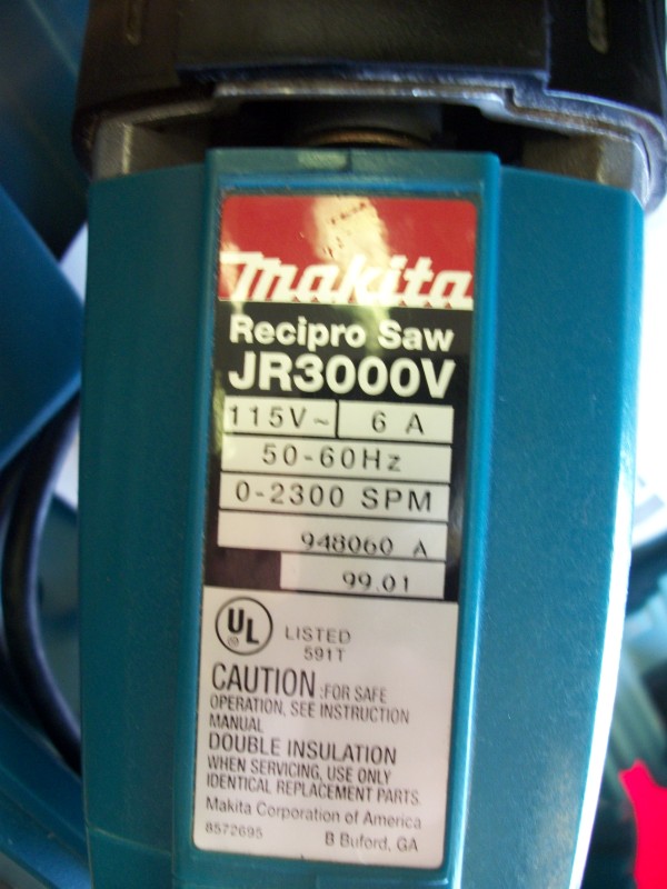 MAKITA RECIPROCATING SAW JR3000V Like New Buya