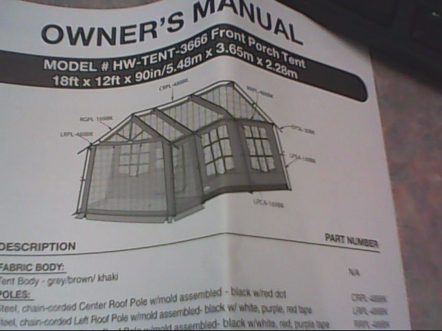 northwest territory tent instruction manual