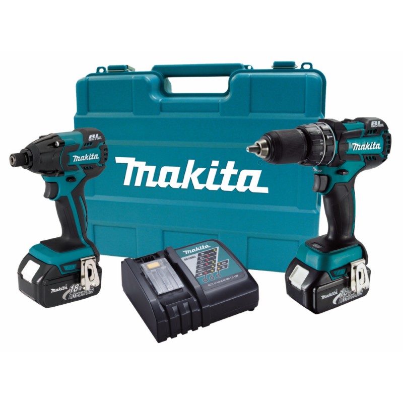MAKITA Combination Tool Set 18V BRUSHLESS 2 PC. COMBO KIT MODEL XT248