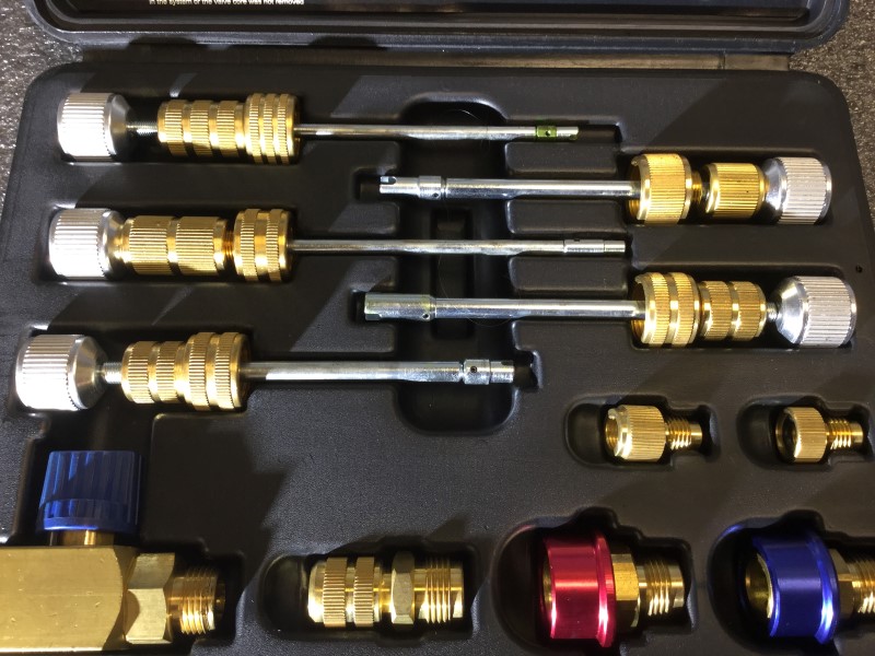 Snap On Tools ACT1297 R12 / R134a Master Kit Valve Core Remover Very