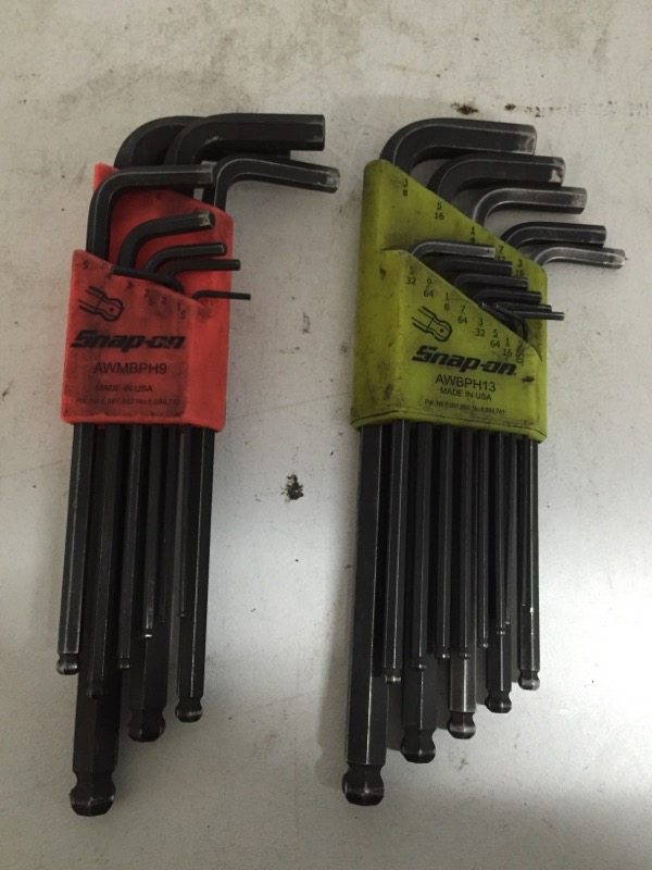 SNAP ON Hex Key Wrench Sets AWMBPH9 & AWBPH13***FREE SHIPPING*** Good