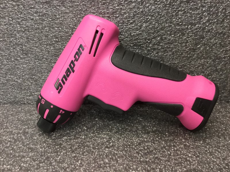 Snap on CTS561CLPA Cordless Screw driver 1/4" 7.2V Rare Pink LED Good