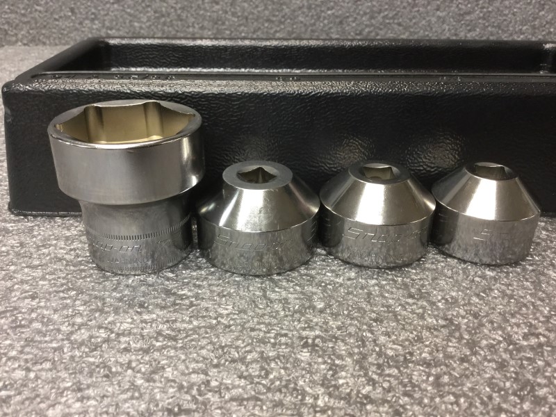 SNAPON 4PC FUEL FILTER, OIL SOCKET SET S3624, A106, A129 & A127 Very