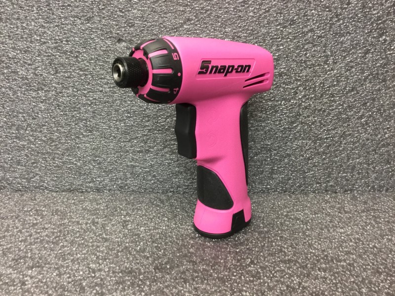 Snap on CTS561CLPA Cordless Screw driver 1/4" 7.2V Rare Pink LED Good