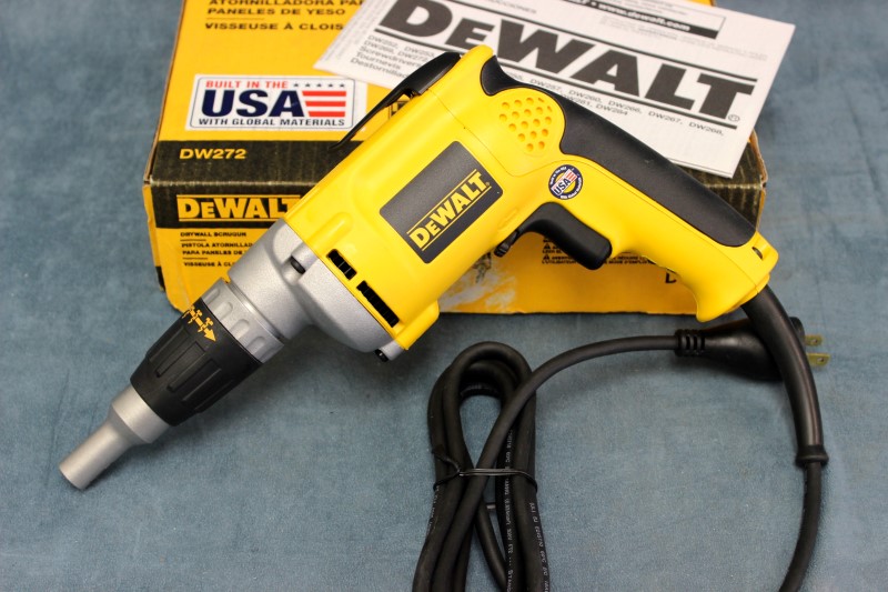 DeWalt Variable Speed Reversable Corded Drywall Scrugun DW272 Like