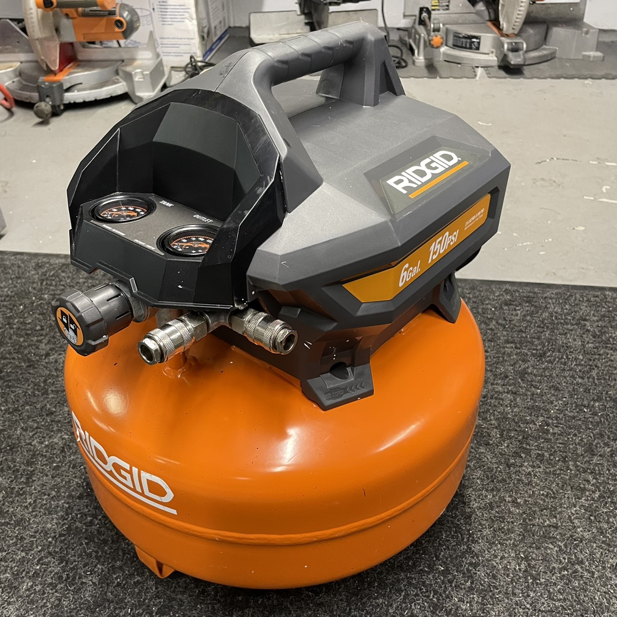 Ridgid Gal Portable Electric Pancake Air Compressor Like New Buya