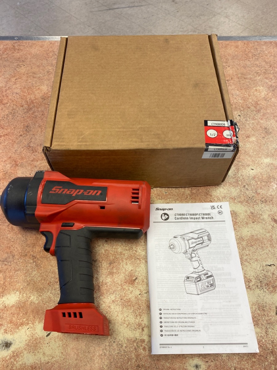 SNAP ON CT9080 18V 1 2 Drive MonsterLithium Cordless Impact Wrench