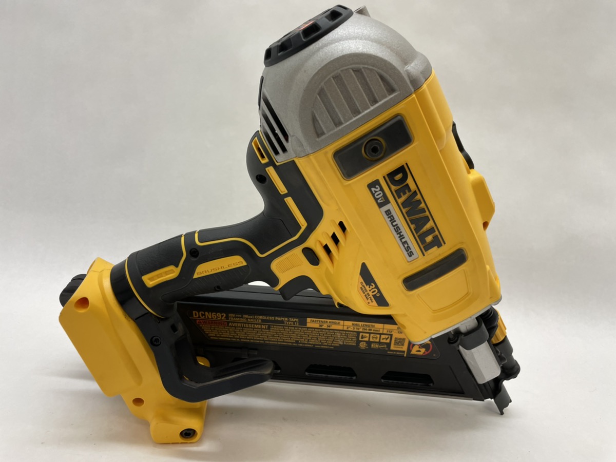 Dewalt Brushless Cordless V Paper Tape Degree Framing Nailer