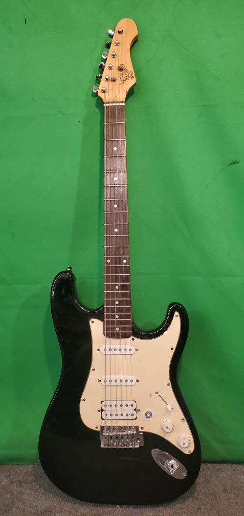 STANDARD S101 ELECTRIC GUITAR BLACK WHITE For Parts Or Not Working Buya