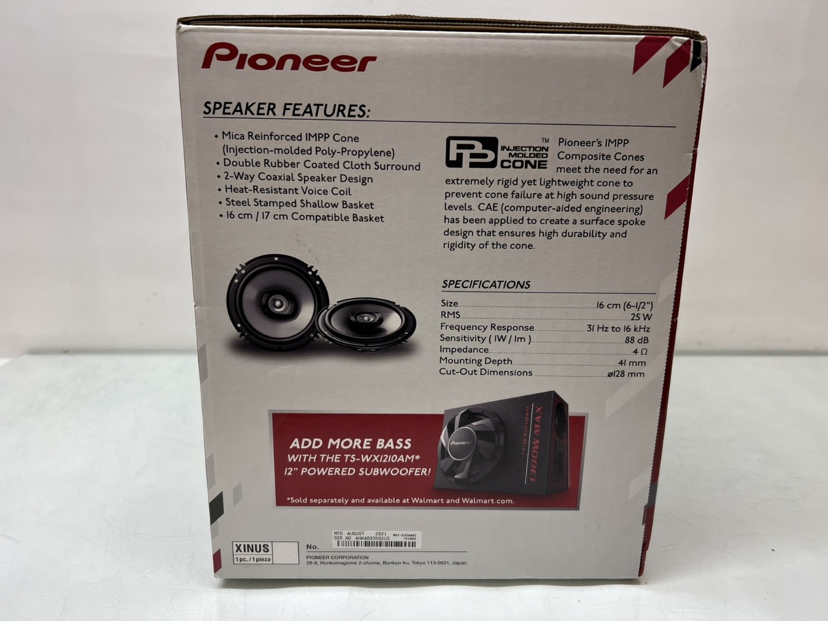 Pioneer Electronics Mxt S Bt Speaker Car Audio System Package W