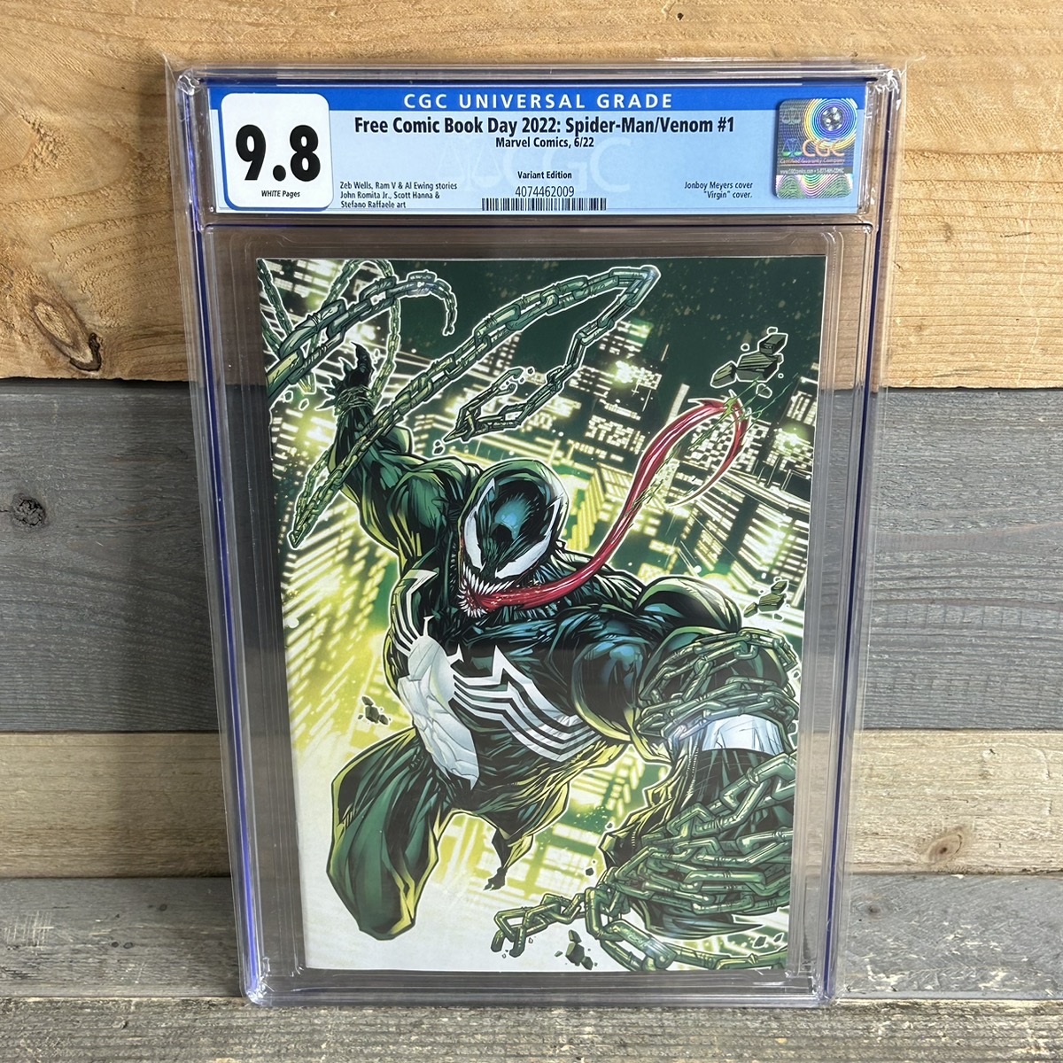 Fcbd Spider Man Venom Jonboy Meyers Variant Cgc