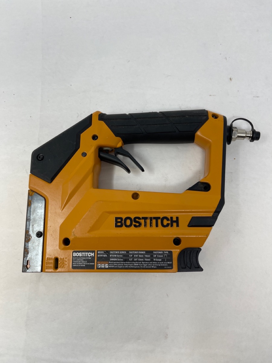 BOSTITCH BTFP71875 20GAUGE 3 8 IN NARROW CROWN FINISH PNEUMATIC STAPLER