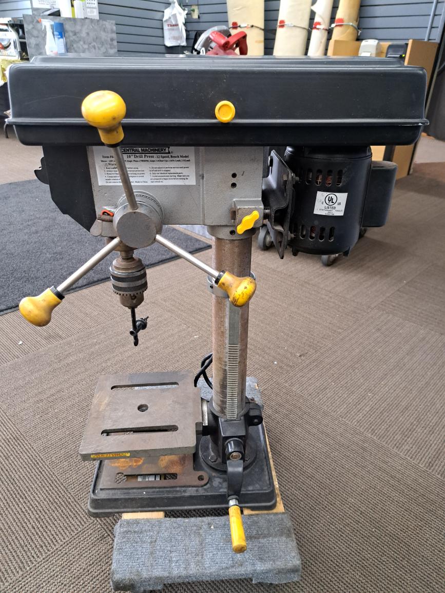 CENTRAL MACHINERY 12 SPEED DRILL PRESS Good Buya