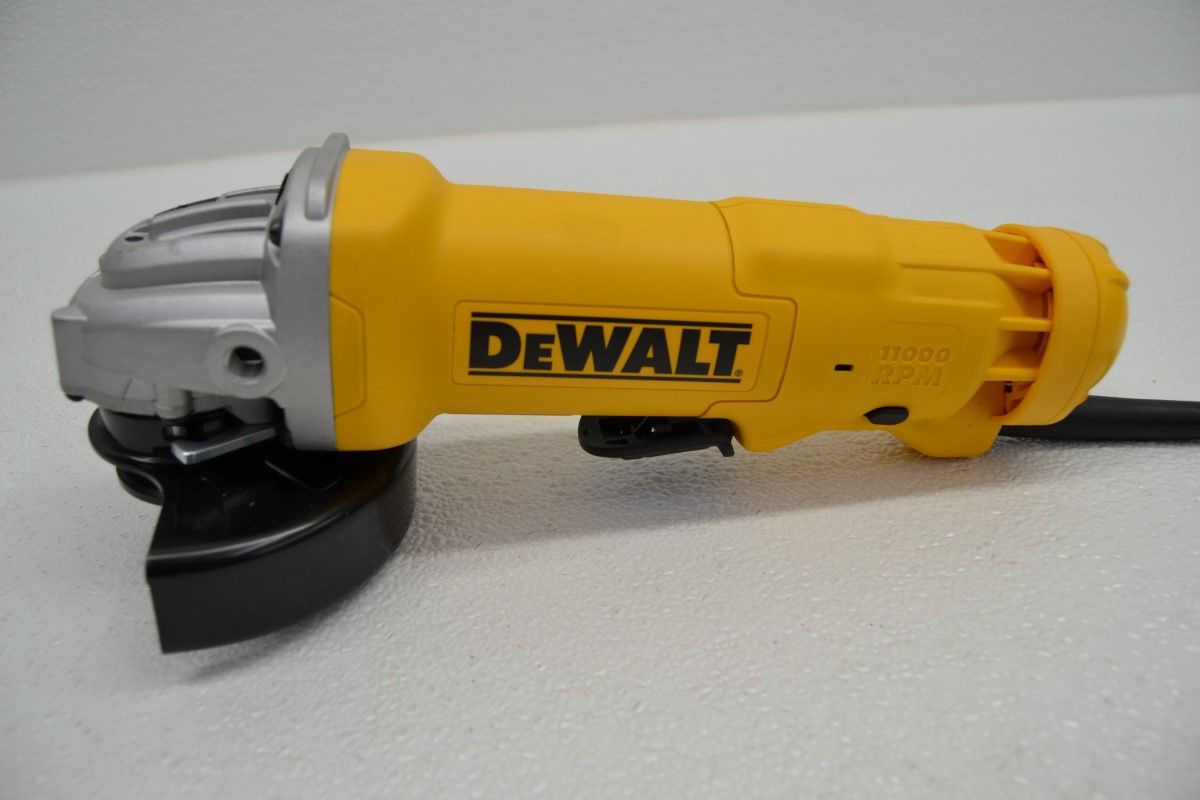 DEWALT DWE402 4 1 2 Paddle Switch Small Angle Grinder With Wheel Brand