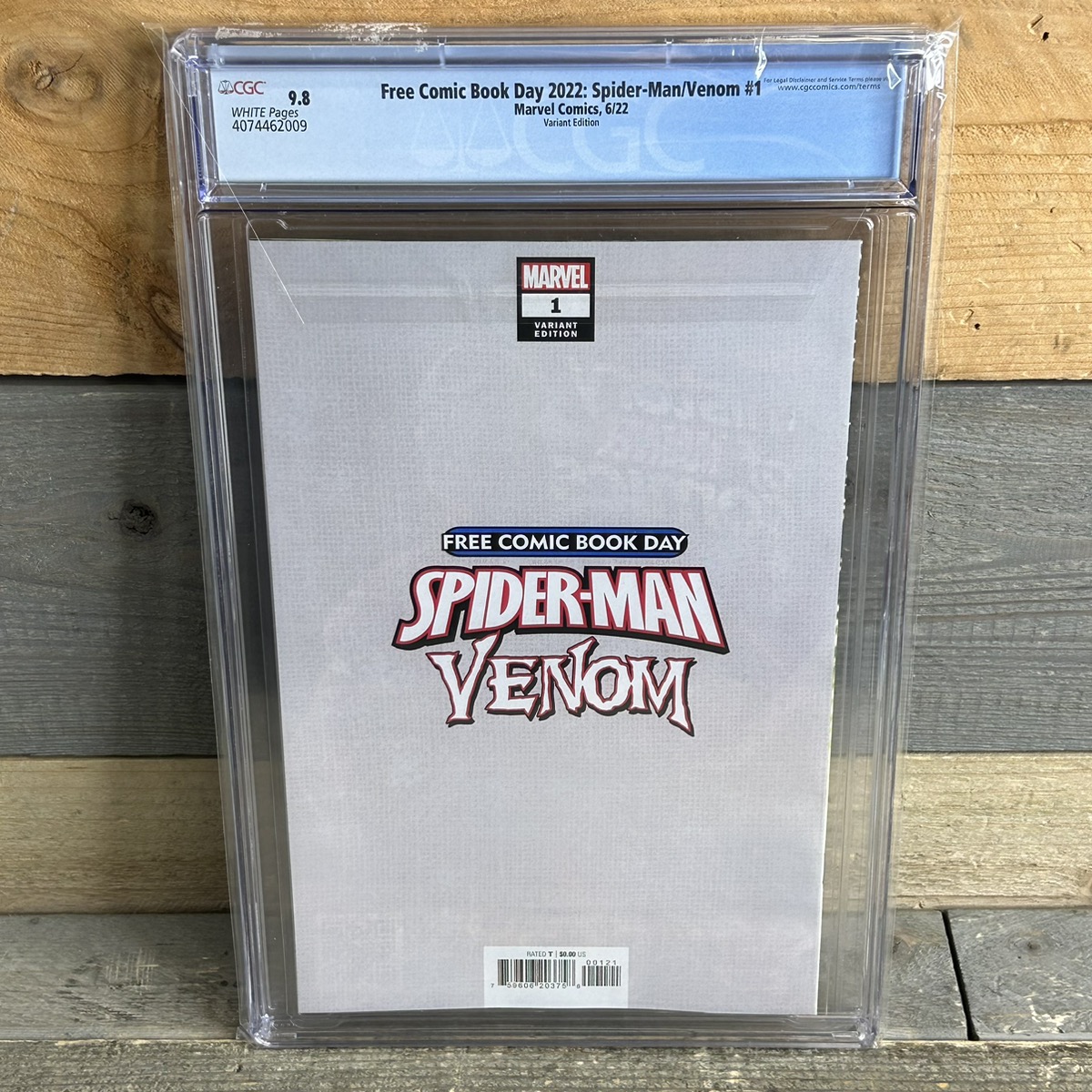 FCBD 2022 Spider Man Venom 1 Jonboy Meyers Variant CGC 9 8 1 1000