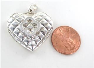 HEIDI KLUM LOCKET HEART STERLING SILVER 925 THAILAND PENDANT LOVE