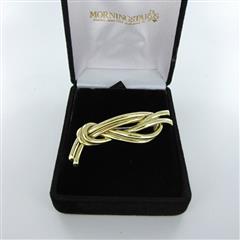 TIFFANY & CO. 18K GOLD PIN BROOCH KNOT MADE IN ITALY 19.5oz VINTAGE COLLECTORS
