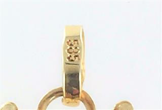 14KT YELLOW GOLD KNIGHTS OF COLOMBUS SPIRITUAL RELIGIOUS DOVE PENDANT