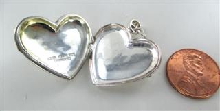 HEIDI KLUM LOCKET HEART STERLING SILVER 925 THAILAND PENDANT LOVE