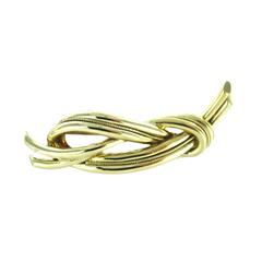 TIFFANY & CO. 18K GOLD PIN BROOCH KNOT MADE IN ITALY 19.5oz VINTAGE COLLECTORS