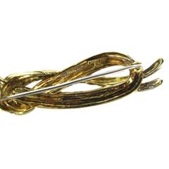 TIFFANY & CO. 18K GOLD PIN BROOCH KNOT MADE IN ITALY 19.5oz VINTAGE COLLECTORS