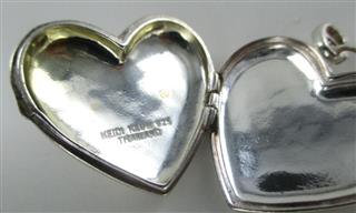 HEIDI KLUM LOCKET HEART STERLING SILVER 925 THAILAND PENDANT LOVE