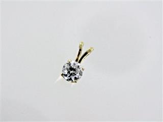 14 KT YELLOW GOLD DIAMOND PENDANT 0.3DWT/Y