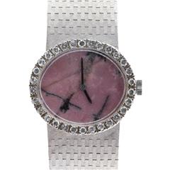 OMEGA WATCH 18KT WHITE GOLD 37.7DWT DIAMOND VINTAGE LUXURY BRACELET
