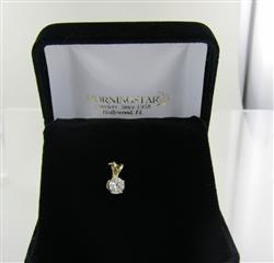 14 KT YELLOW GOLD DIAMOND PENDANT 0.3DWT/Y