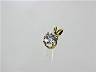 14 KT YELLOW GOLD DIAMOND PENDANT 0.3DWT/Y
