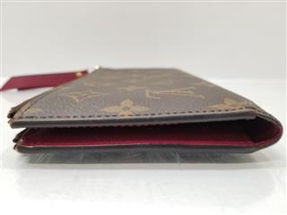 Authentic Louis Vuitton Adele Wallet - Monogram Brown Canvas & Fuschia M61269 | eBay