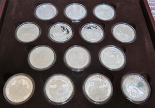 27 COINS NORTH AMERICAN HUNTING CLUB BIG GAME SUPER SLAM SILVER PROOF ...