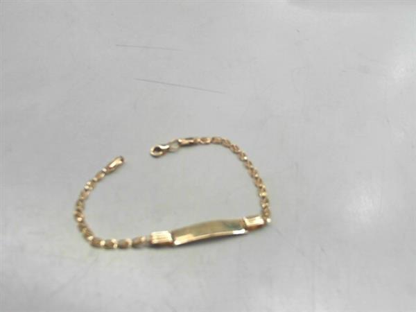 Gold ID Bracelet 14K Yellow Gold 1.6g