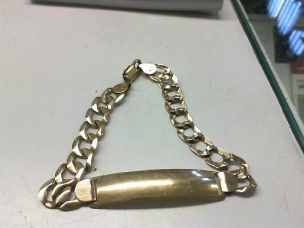 Gold ID Bracelet 14K Yellow Gold 12.1g