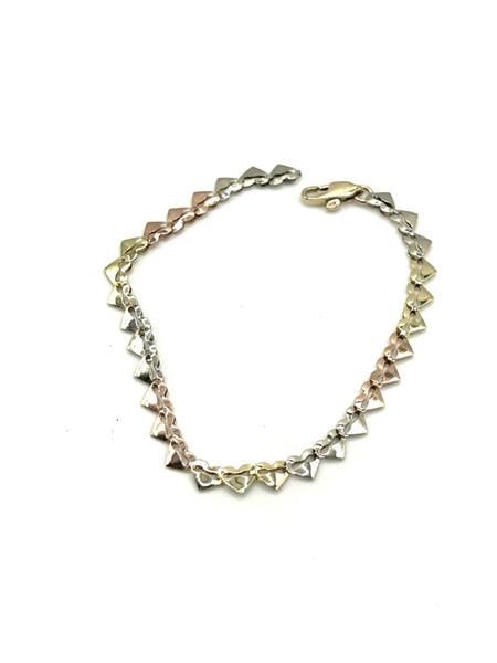 Gold Bracelet 14K 2 Tone Gold 3g